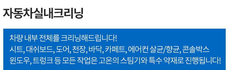 자동차실내크리닝